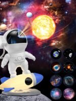 FlyLily Galaxy Projector, 12 in 1 HD Planetarium Astronaut Galaxy Projector for Bedroom, Galaxy Star Night Light Projector for Kids Adults Gaming Room/Party/Home Décor