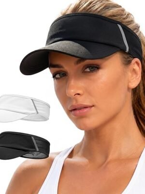 Sun Visor Hat for Women & Men UV Protection Lightweight Foldable Summer Sports for Running Tennis Golf Pickleball