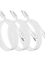 Car Carplay Cable for iPhone 17 16 15, 2-Pack [6FT+10FT] 60W USB C to USB C Cable And 2-Pack [6FT+10FT] USB A to USB C Cable for iPhone 17 16 15，for Galaxy S25 S24, for iPad, for MacBook and More