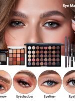 All in One Makeup Kit for Women Full Kit, Make Up Gift Set for Women, Makeup Essential Bundle Includes Foundation Face Primer Eyeshadow Contour Palette Lipstick Eyeliner Mascara Cosmetic Brush Set