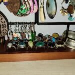 ProCase Jewelry Organizer Stand Earring Holder Organizer, 6 Tiers Earring Organizer Tree Necklace Rack Jewellery Tower Bracelets Holder Storage with Removable Wooden Ring Tray for Women Girls -Grey photo review