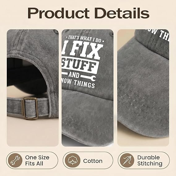 Gifts for Men Baseball Cap Fathers Day Hat Dad Gifts Husband Daughter Son Wife Mens Birthday Him Grandpa Present Green