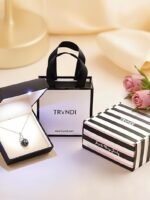 TRYNDI Real Tahitian Black Pearl Necklace Gifts for Women - Larger 11-12mm Luxury Pearl Womens Jewelry, Romantic Valentines Gift for Wife from Husband- Wedding Anniversary, Birthday, Mothers Day, Valentine Necklace for Girlfriend, Fiance & Soulmate