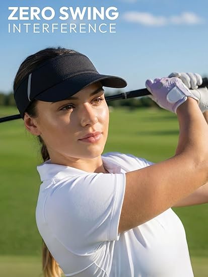 Sun Visor Hat for Women & Men UV Protection Lightweight Foldable Summer Sports for Running Tennis Golf Pickleball
