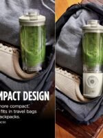 Ninja Blast Max, Portable Blender + Twist & Go, Personal Smoothie, Blend, Ice Crush, 3 Programs, Cordless, 22 oz removable Vessel, Dishwasher Safe, Leakproof, Navy, BC251NV