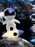 FlyLily Galaxy Projector, 12 in 1 HD Planetarium Astronaut Galaxy Projector for Bedroom, Galaxy Star Night Light Projector for Kids Adults Gaming Room/Party/Home Décor