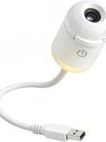 2-in-1 Galaxy Projector Night Light, USB Starry Sky Night Light Projector for Bedroom, Mini LED Ceiling/Wall Projection Lamp with 360° Rotation, for Kids Adults Gifts (6 Slides)