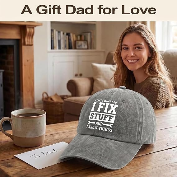 Gifts for Men Baseball Cap Fathers Day Hat Dad Gifts Husband Daughter Son Wife Mens Birthday Him Grandpa Present Green