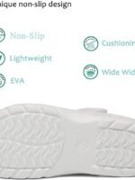 ChayChax Men's and Women's Arch Support Clogs Garden Shoes Slip-on Outdoor Beach Water Sandals with Removable Cushion Footbed