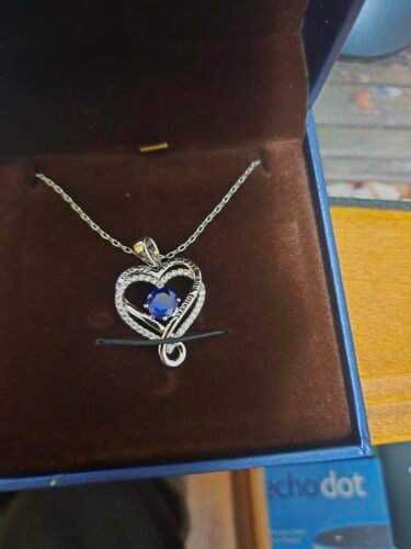 Jewelry for Women Wife Infinity Heart Birthstone I Love You Necklace S925 Anniversary Women Necklaces for Her Wife Birthday Gift Ideas, Birthday Present for Girlfriend Mom Daughter Sterling Silver photo review