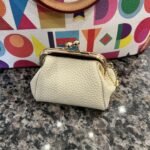 Genuine Leather Coin Purse for Women, Cute Mini Lipstick Holder Case, Small Vintage Kiss Lock Jewelry Storage Organizer Change Bag Pouch (Creamy White) photo review