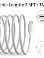 Car Carplay Cable for iPhone 17 16 15, 2-Pack [6FT+10FT] 60W USB C to USB C Cable And 2-Pack [6FT+10FT] USB A to USB C Cable for iPhone 17 16 15，for Galaxy S25 S24, for iPad, for MacBook and More