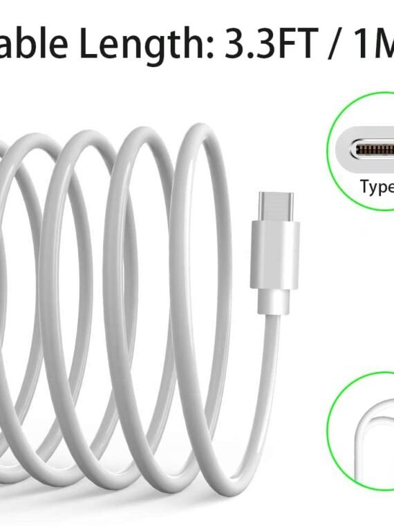 Car Carplay Cable for iPhone 17 16 15, 2-Pack [6FT+10FT] 60W USB C to USB C Cable And 2-Pack [6FT+10FT] USB A to USB C Cable for iPhone 17 16 15，for Galaxy S25 S24, for iPad, for MacBook and More