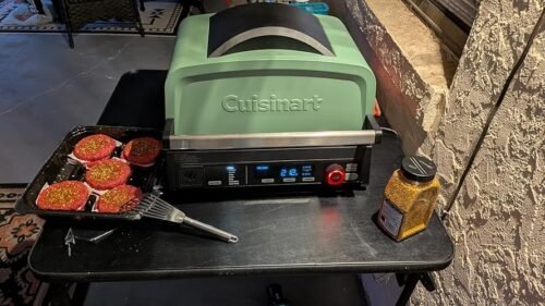 Cuisinart FlavorBoost™ 8-in-1 Outdoor Electric BBQ Grill & Portable Smoker, Air Fryer Grill Combo with Smart Probe, Smoke Drawer, 154 sq. in., Patio & Balcony Grill for Apartments, CEG-1302 photo review