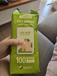 Hypoallergenic Pet Wipes for Dogs & Cats – Quick Clean & Deodorize Paws, Butt, Eyes, Ears, Face & Fur | Daily Grooming After Walks and Between Baths | Extra Large & Thick | Coconut Scented, 400 Count photo review