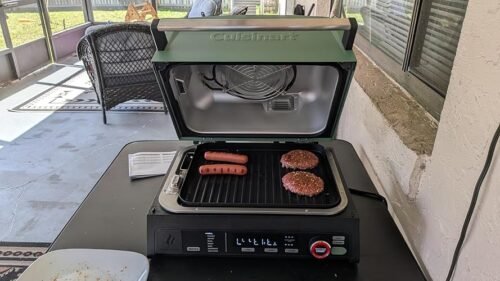 Cuisinart FlavorBoost™ 8-in-1 Outdoor Electric BBQ Grill & Portable Smoker, Air Fryer Grill Combo with Smart Probe, Smoke Drawer, 154 sq. in., Patio & Balcony Grill for Apartments, CEG-1302 photo review
