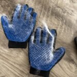 Upgrade Efficient Pet Hair Remover Gloves - Gentle Shedding Brushes for Dogs, Cats & Horses with Long and Short Hair - 1 Pair (Blue) photo review