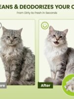 Hypoallergenic Pet Wipes for Dogs & Cats – Quick Clean & Deodorize Paws, Butt, Eyes, Ears, Face & Fur | Daily Grooming After Walks and Between Baths | Extra Large & Thick | Coconut Scented, 400 Count